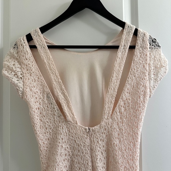 Zara Pink‎ Lace Dress XS - Picture 7 of 8